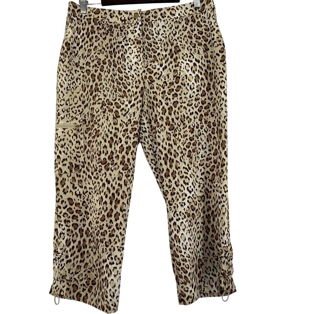Zenergy Golf by Chico’s Leopard Print Capri Pants Size 1.5 (10)